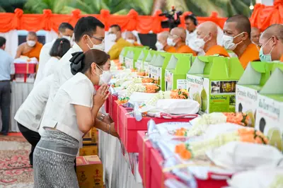 ประมวลภาพพิธีฉลองตราตั้ง–พัดยศ เจ้าคณะอำเภออัมพวา วัดจุฬามณี ปี ๒๕๖๖