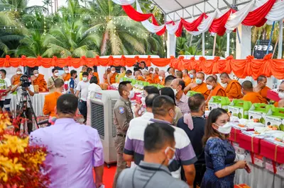 ประมวลภาพพิธีฉลองตราตั้ง–พัดยศ เจ้าคณะอำเภออัมพวา วัดจุฬามณี ปี ๒๕๖๖