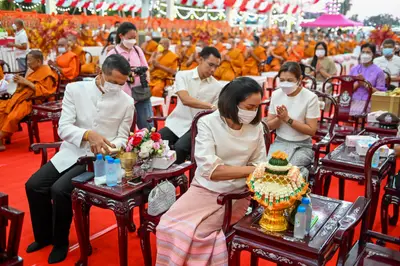 ประมวลภาพพิธีฉลองตราตั้ง–พัดยศ เจ้าคณะอำเภออัมพวา วัดจุฬามณี ปี ๒๕๖๖