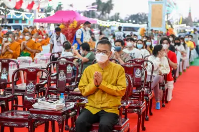 ประมวลภาพพิธีฉลองตราตั้ง–พัดยศ เจ้าคณะอำเภออัมพวา วัดจุฬามณี ปี ๒๕๖๖