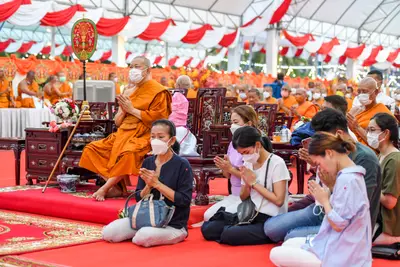 ประมวลภาพพิธีฉลองตราตั้ง–พัดยศ เจ้าคณะอำเภออัมพวา วัดจุฬามณี ปี ๒๕๖๖