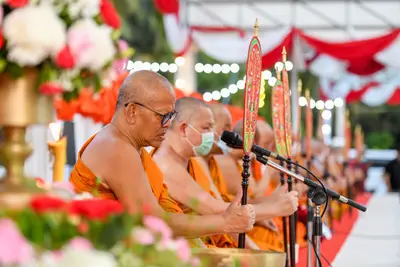 ประมวลภาพพิธีฉลองตราตั้ง–พัดยศ เจ้าคณะอำเภออัมพวา วัดจุฬามณี ปี ๒๕๖๖