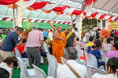 ประมวลภาพพิธีฉลองตราตั้ง–พัดยศ เจ้าคณะอำเภออัมพวา วัดจุฬามณี ปี ๒๕๖๖