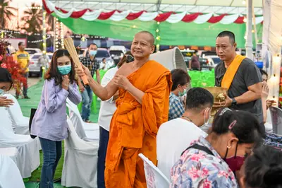 ประมวลภาพพิธีฉลองตราตั้ง–พัดยศ เจ้าคณะอำเภออัมพวา วัดจุฬามณี ปี ๒๕๖๖