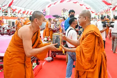ประมวลภาพพิธีฉลองตราตั้ง–พัดยศ เจ้าคณะอำเภออัมพวา วัดจุฬามณี ปี ๒๕๖๖
