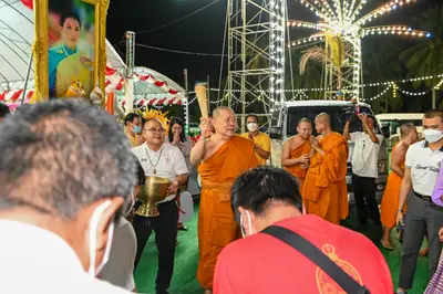 ประมวลภาพพิธีฉลองตราตั้ง–พัดยศ เจ้าคณะอำเภออัมพวา วัดจุฬามณี ปี ๒๕๖๖