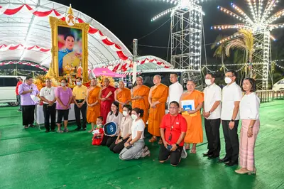 ประมวลภาพพิธีฉลองตราตั้ง–พัดยศ เจ้าคณะอำเภออัมพวา วัดจุฬามณี ปี ๒๕๖๖