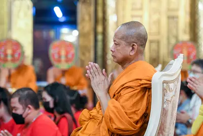ประมวลภาพพิธีฉลองตราตั้ง–พัดยศ เจ้าคณะอำเภออัมพวา วัดจุฬามณี ปี ๒๕๖๖
