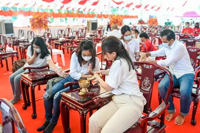 ประมวลภาพพิธีฉลองตราตั้ง–พัดยศ เจ้าคณะอำเภออัมพวา วัดจุฬามณี ปี ๒๕๖๖