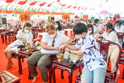 ประมวลภาพพิธีฉลองตราตั้ง–พัดยศ เจ้าคณะอำเภออัมพวา วัดจุฬามณี ปี ๒๕๖๖