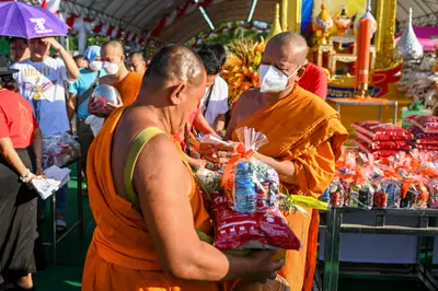 ประมวลภาพพิธีฉลองตราตั้ง–พัดยศ เจ้าคณะอำเภออัมพวา วัดจุฬามณี ปี ๒๕๖๖