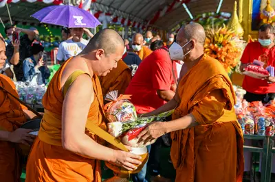 ประมวลภาพพิธีฉลองตราตั้ง–พัดยศ เจ้าคณะอำเภออัมพวา วัดจุฬามณี ปี ๒๕๖๖