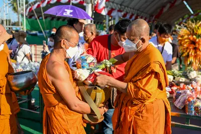 ประมวลภาพพิธีฉลองตราตั้ง–พัดยศ เจ้าคณะอำเภออัมพวา วัดจุฬามณี ปี ๒๕๖๖