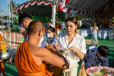 ประมวลภาพพิธีฉลองตราตั้ง–พัดยศ เจ้าคณะอำเภออัมพวา วัดจุฬามณี ปี ๒๕๖๖
