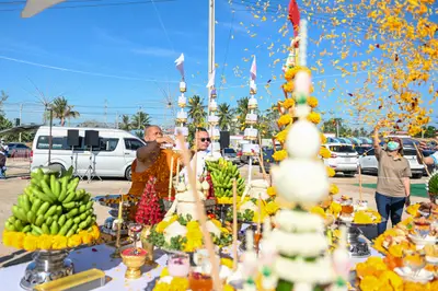 ประมวลภาพพิธีฉลองตราตั้ง–พัดยศ เจ้าคณะอำเภออัมพวา วัดจุฬามณี ปี ๒๕๖๖