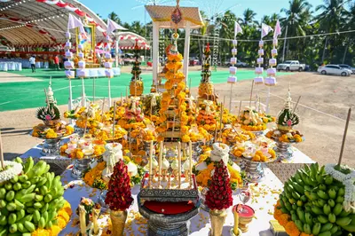 ประมวลภาพพิธีฉลองตราตั้ง–พัดยศ เจ้าคณะอำเภออัมพวา วัดจุฬามณี ปี ๒๕๖๖