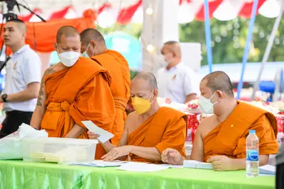 ประมวลภาพพิธีฉลองตราตั้ง–พัดยศ เจ้าคณะอำเภออัมพวา วัดจุฬามณี ปี ๒๕๖๖