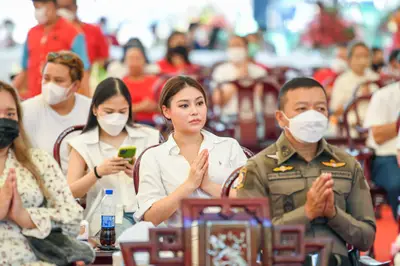 ประมวลภาพพิธีฉลองตราตั้ง–พัดยศ เจ้าคณะอำเภออัมพวา วัดจุฬามณี ปี ๒๕๖๖