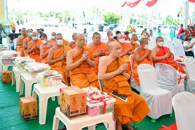 ประมวลภาพพิธีฉลองตราตั้ง–พัดยศ เจ้าคณะอำเภออัมพวา วัดจุฬามณี ปี ๒๕๖๖