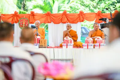 ประมวลภาพพิธีฉลองตราตั้ง–พัดยศ เจ้าคณะอำเภออัมพวา วัดจุฬามณี ปี ๒๕๖๖