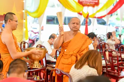 ประมวลภาพพิธีฉลองตราตั้ง–พัดยศ เจ้าคณะอำเภออัมพวา วัดจุฬามณี ปี ๒๕๖๖