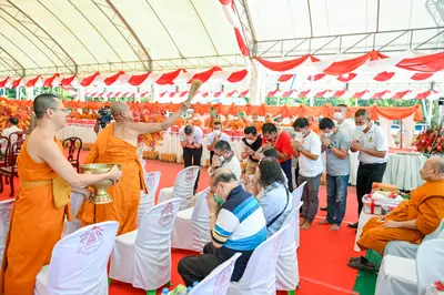 ประมวลภาพพิธีฉลองตราตั้ง–พัดยศ เจ้าคณะอำเภออัมพวา วัดจุฬามณี ปี ๒๕๖๖