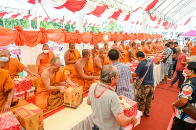 ประมวลภาพพิธีฉลองตราตั้ง–พัดยศ เจ้าคณะอำเภออัมพวา วัดจุฬามณี ปี ๒๕๖๖