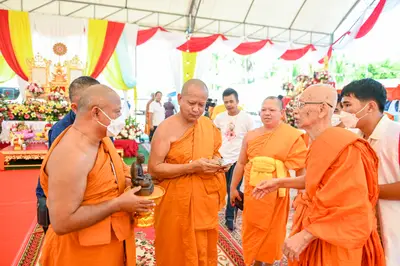 ประมวลภาพพิธีฉลองตราตั้ง–พัดยศ เจ้าคณะอำเภออัมพวา วัดจุฬามณี ปี ๒๕๖๖
