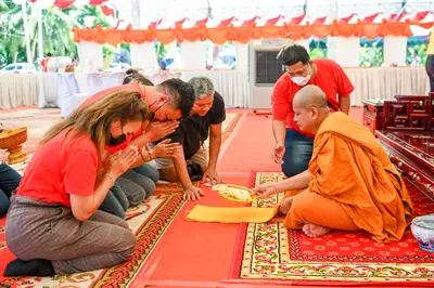 ประมวลภาพพิธีฉลองตราตั้ง–พัดยศ เจ้าคณะอำเภออัมพวา วัดจุฬามณี ปี ๒๕๖๖
