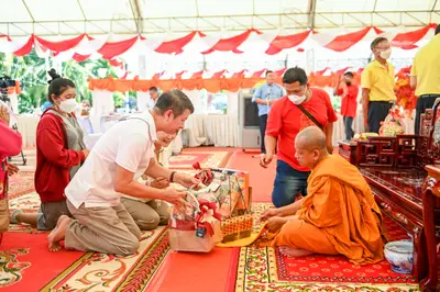 ประมวลภาพพิธีฉลองตราตั้ง–พัดยศ เจ้าคณะอำเภออัมพวา วัดจุฬามณี ปี ๒๕๖๖