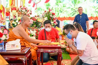 ประมวลภาพพิธีฉลองตราตั้ง–พัดยศ เจ้าคณะอำเภออัมพวา วัดจุฬามณี ปี ๒๕๖๖