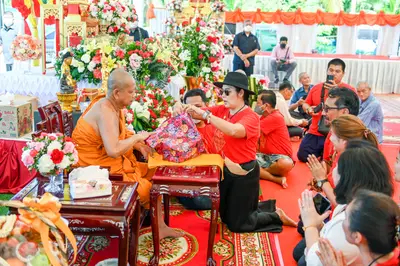 ประมวลภาพพิธีฉลองตราตั้ง–พัดยศ เจ้าคณะอำเภออัมพวา วัดจุฬามณี ปี ๒๕๖๖