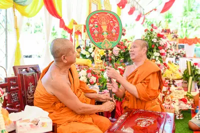 ประมวลภาพพิธีฉลองตราตั้ง–พัดยศ เจ้าคณะอำเภออัมพวา วัดจุฬามณี ปี ๒๕๖๖