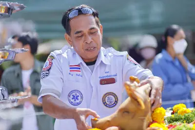 ประมวลภาพพิธีบวงสรวงใหญ่ท้าวเวสสุวรรณโณ ครั้งที่ ๔ วัดจุฬามณี ปี ๒๕๖๖