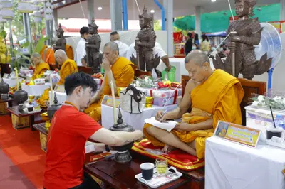 ประมวลภาพพิธีพุทธาภิเษกวัตถุมงคล รุ่นปู่ให้รวย วัดจุฬามณี ปี ๒๕๖๖