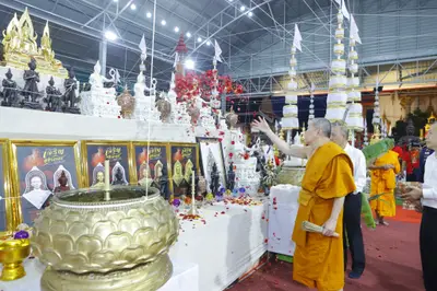 ประมวลภาพพิธีพุทธาภิเษกวัตถุมงคล รุ่นปู่ให้รวย วัดจุฬามณี ปี ๒๕๖๖