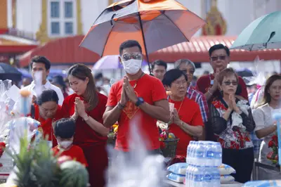 ประมวลภาพพิธีบวงสรวงสมโภช ครบ ๓๔ ปี วัดจุฬามณี ปี ๒๕๖๖