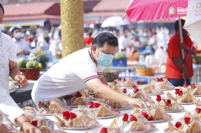 ประมวลภาพพิธีบวงสรวงสมโภช ครบ ๓๔ ปี วัดจุฬามณี ปี ๒๕๖๖