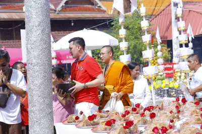ประมวลภาพพิธีบวงสรวงสมโภช ครบ ๓๔ ปี วัดจุฬามณี ปี ๒๕๖๖