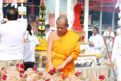 ประมวลภาพพิธีบวงสรวงสมโภช ครบ ๓๔ ปี วัดจุฬามณี ปี ๒๕๖๖