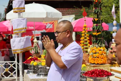 ประมวลภาพพิธีบวงสรวงสมโภช ครบ ๓๔ ปี วัดจุฬามณี ปี ๒๕๖๖