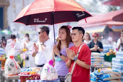 ประมวลภาพพิธีบวงสรวงสมโภช ครบ ๓๔ ปี วัดจุฬามณี ปี ๒๕๖๖