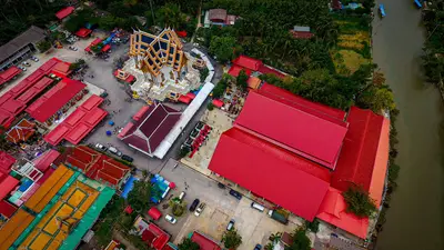 ประมวลภาพพิธีบรรจุมวลสารและยกองค์พระประธานขึ้นประดิษฐาน วัดจุฬามณี ปี ๒๕๖๖