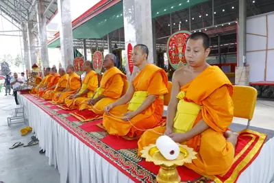 ประมวลภาพพิธีบรรจุมวลสารและยกองค์พระประธานขึ้นประดิษฐาน วัดจุฬามณี ปี ๒๕๖๖