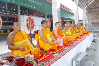 ประมวลภาพพิธีบรรจุมวลสารและยกองค์พระประธานขึ้นประดิษฐาน วัดจุฬามณี ปี ๒๕๖๖