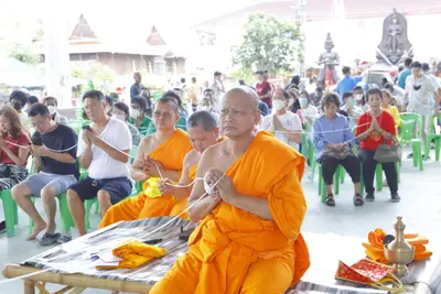 ประมวลภาพพิธีบรรจุมวลสารและยกองค์พระประธานขึ้นประดิษฐาน วัดจุฬามณี ปี ๒๕๖๖