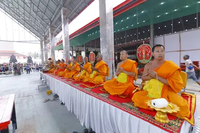 ประมวลภาพพิธีบรรจุมวลสารและยกองค์พระประธานขึ้นประดิษฐาน วัดจุฬามณี ปี ๒๕๖๖