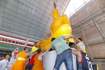 ประมวลภาพพิธีบรรจุมวลสารและยกองค์พระประธานขึ้นประดิษฐาน วัดจุฬามณี ปี ๒๕๖๖