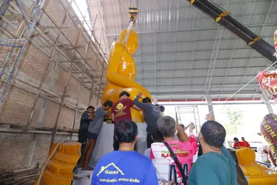 ประมวลภาพพิธีบรรจุมวลสารและยกองค์พระประธานขึ้นประดิษฐาน วัดจุฬามณี ปี ๒๕๖๖