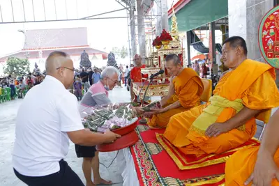 ประมวลภาพพิธีบรรจุมวลสารและยกองค์พระประธานขึ้นประดิษฐาน วัดจุฬามณี ปี ๒๕๖๖